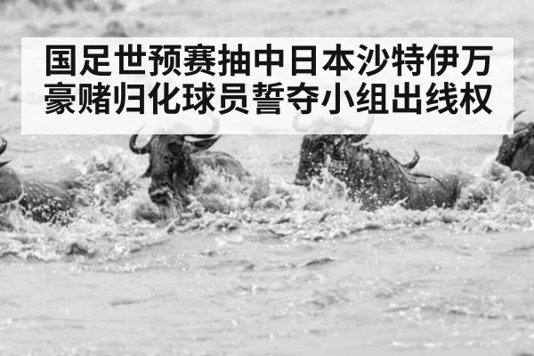 国足世预赛抽中日本沙特伊万豪赌归化球员誓夺小组出线权